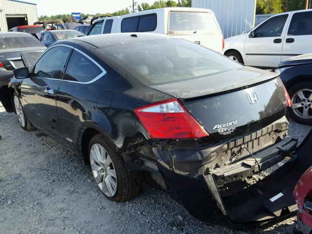 1HGCS2B81AA002052 - 2010 HONDA ACCORD EXL BLACK photo 3