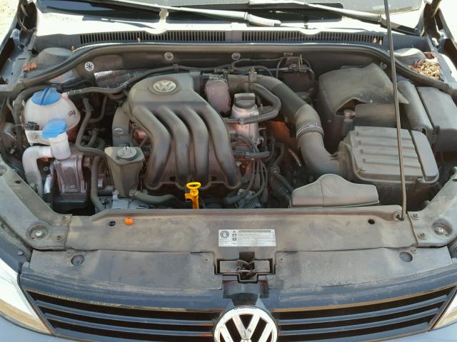 3VW2K7AJ7CM302595 - 2012 VOLKSWAGEN JETTA BASE Գրաֆիտ լուսանկար 7