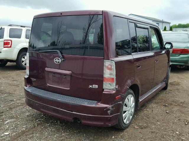JTLKT324754028738 - 2005 TOYOTA SCION XB Tünd qırmızı foto 4