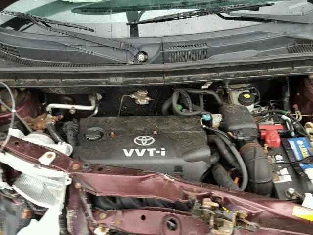 JTLKT324754028738 - 2005 TOYOTA SCION XB Tünd qırmızı foto 7