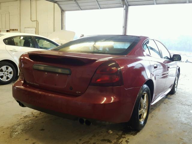 2G2WS522041266889 - 2004 PONTIAC GRAND PRIX MAROON photo 4