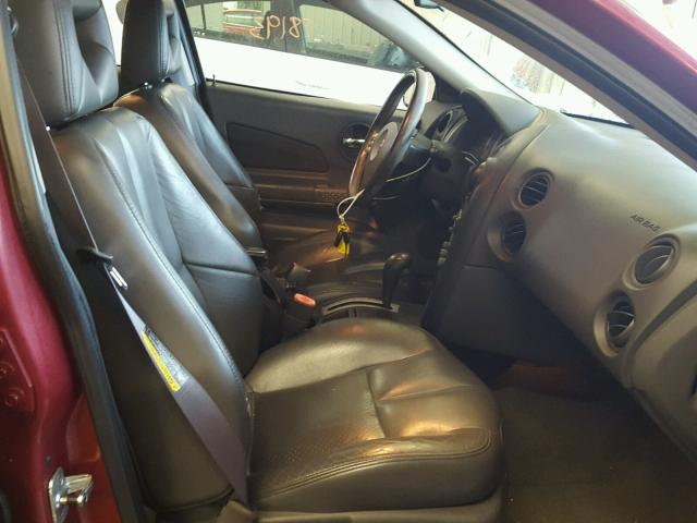 2G2WS522041266889 - 2004 PONTIAC GRAND PRIX MAROON photo 5