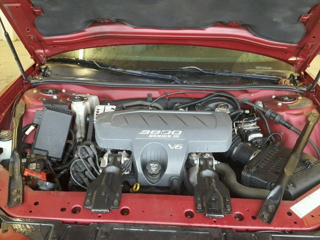 2G2WS522041266889 - 2004 PONTIAC GRAND PRIX MAROON photo 7