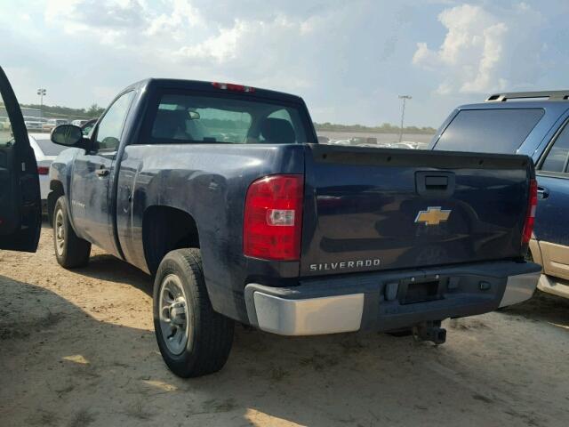 1GCEC14059Z181845 - 2009 CHEVROLET SILVERADO BLUE photo 3