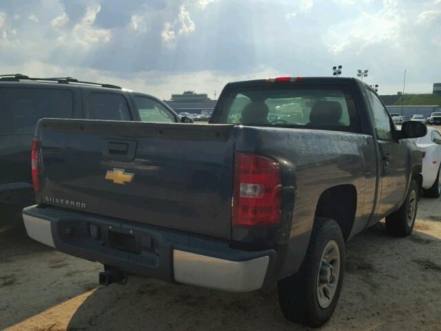 1GCEC14059Z181845 - 2009 CHEVROLET SILVERADO BLUE photo 4