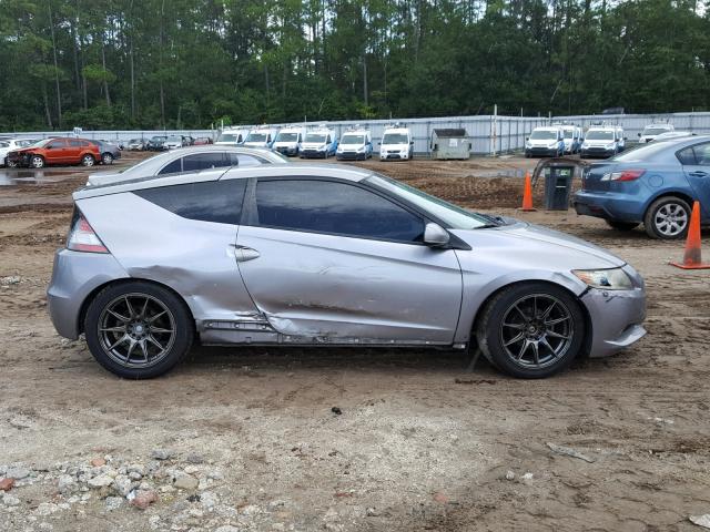 JHMZF1D43BS012285 - 2011 HONDA CR-Z SILVER photo 9