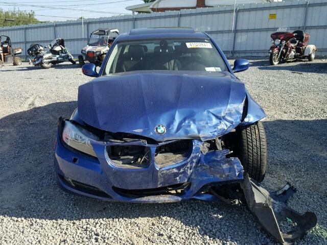 WBAPK7C52AA457684 - 2010 BMW 328 XI BLUE photo 7