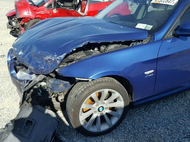 WBAPK7C52AA457684 - 2010 BMW 328 XI BLUE photo 9