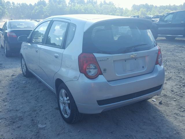 KL1TD6DE0BB226256 - 2011 CHEVROLET AVEO LS SILVER photo 3