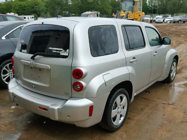 3GNDA13D98S584798 - 2008 CHEVROLET HHR LS SILVER photo 4