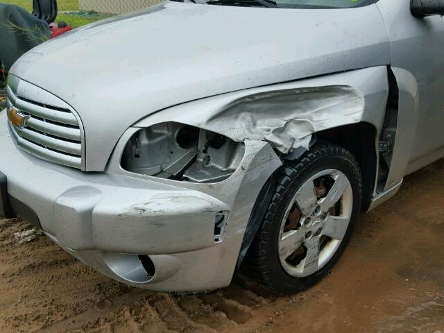3GNDA13D98S584798 - 2008 CHEVROLET HHR LS SILVER photo 9