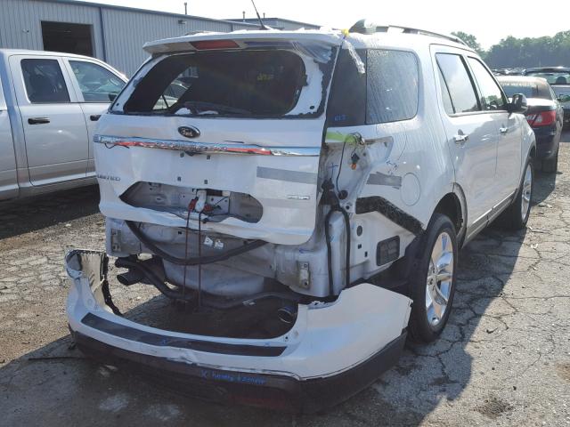 1FM5K8F8XDGB29044 - 2013 FORD EXPLORER L WHITE photo 4