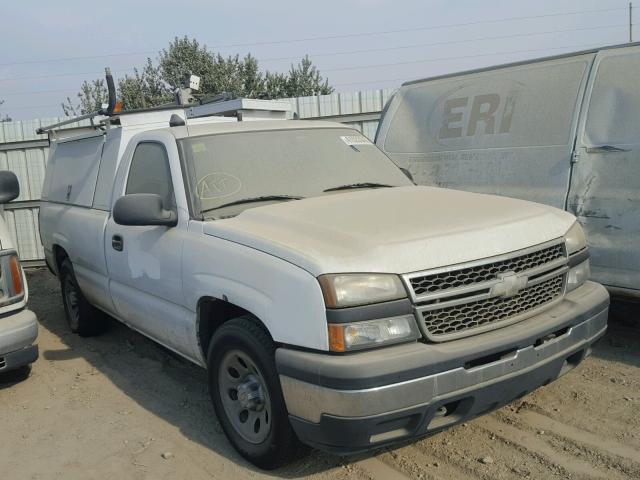 1GCEC14X46Z291570 - 2006 CHEVROLET SILVERADO WHITE photo 1