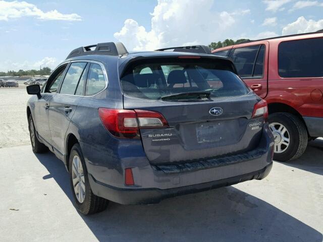 4S4BSAAC4H3388051 - 2017 SUBARU OUTBACK GRAY photo 3