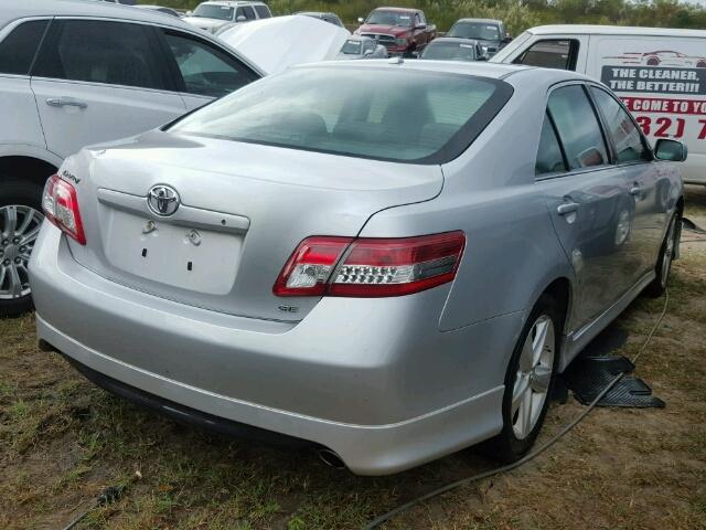 4T1BF3EK1BU232309 - 2011 TOYOTA CAMRY SILVER photo 4