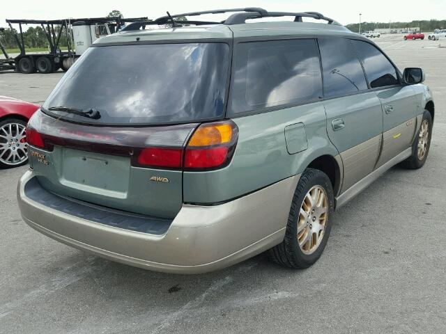 4S3BH896037607664 - 2003 SUBARU LEGACY GREEN photo 4