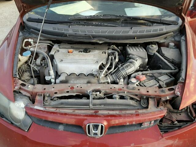 2HGFA55518H708064 - 2008 HONDA CIVIC SI RED photo 7