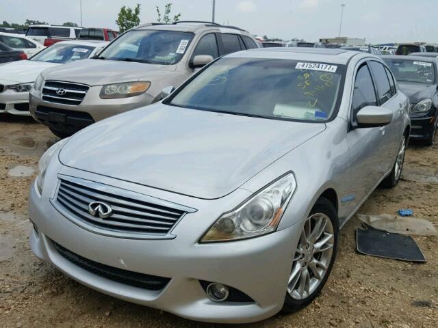 JN1CV6AP0BM501532 - 2011 INFINITI G37 SILVER photo 2