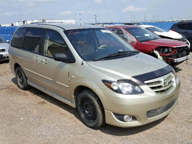 JM3LW28A550555187 - 2005 MAZDA MPV WAGON GOLD photo 1