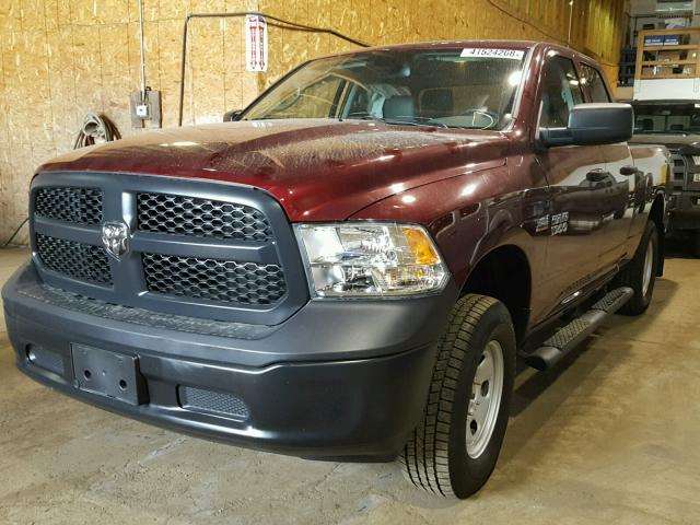 1C6RR7FT2GS409940 - 2016 RAM 1500 ST MAROON photo 2