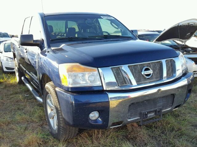 1N6BA0ED6AN309569 - 2010 NISSAN TITAN XE BLUE photo 1