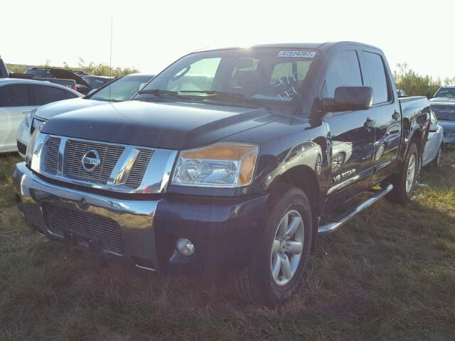 1N6BA0ED6AN309569 - 2010 NISSAN TITAN XE BLUE photo 2