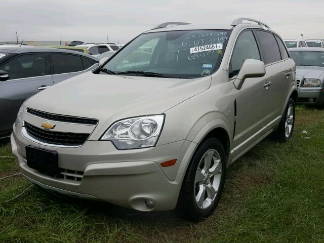 3GNAL3EK5ES623077 - 2014 CHEVROLET CAPTIVA BEIGE photo 2