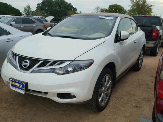 JN8AZ1FY5EW301854 - 2014 NISSAN MURANO CRO WHITE photo 2