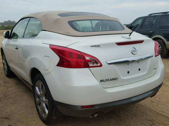 JN8AZ1FY5EW301854 - 2014 NISSAN MURANO CRO WHITE photo 3