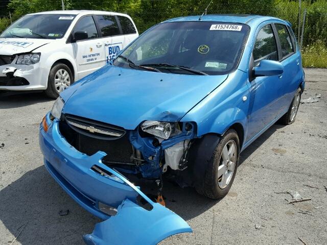 KL1TD66607B766266 - 2007 CHEVROLET AVEO BASE Mavi foto 2