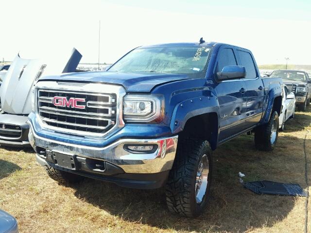 3GTU2MEC2HG264463 - 2017 GMC SIERRA BLUE photo 2