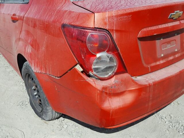 1G1JA5SH0D4102049 - 2013 CHEVROLET SONIC LS 橙色 照片 10