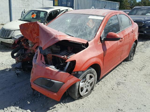 1G1JA5SH0D4102049 - 2013 CHEVROLET SONIC LS ORANGE photo 2