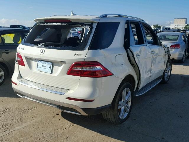 4JGDA5JB1DA118906 - 2013 MERCEDES-BENZ ML 350 WHITE photo 4