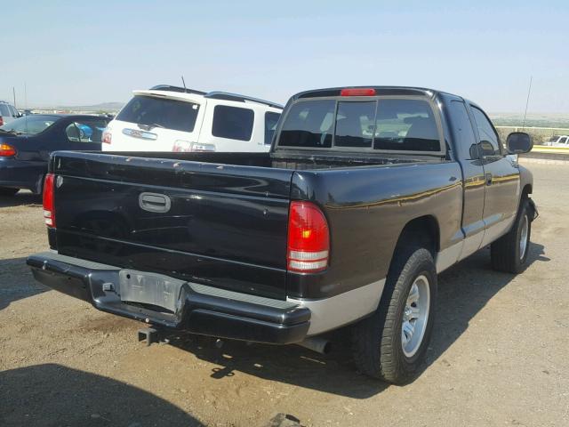 1B7GL23Y1VS159740 - 1997 DODGE DAKOTA BLACK photo 4