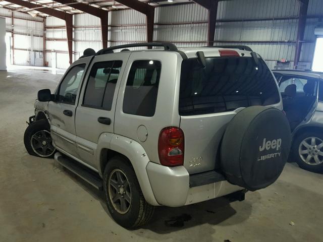 1J4GL38K23W505885 - 2003 JEEP LIBERTY RE SILVER photo 3