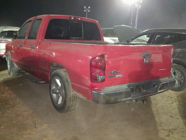 1D7HA18N68S569611 - 2008 DODGE RAM 1500 RED photo 3