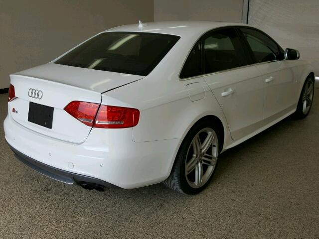 WAUKGAFL8AA156341 - 2010 AUDI S4 PRESTIG WHITE photo 4