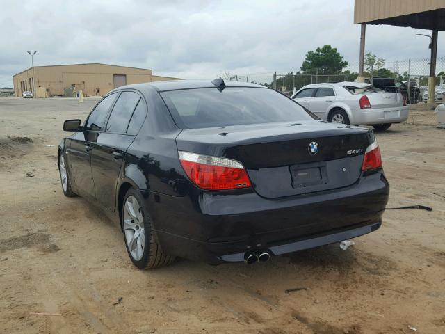 WBANB335X4B087115 - 2004 BMW 545 I BLACK photo 3