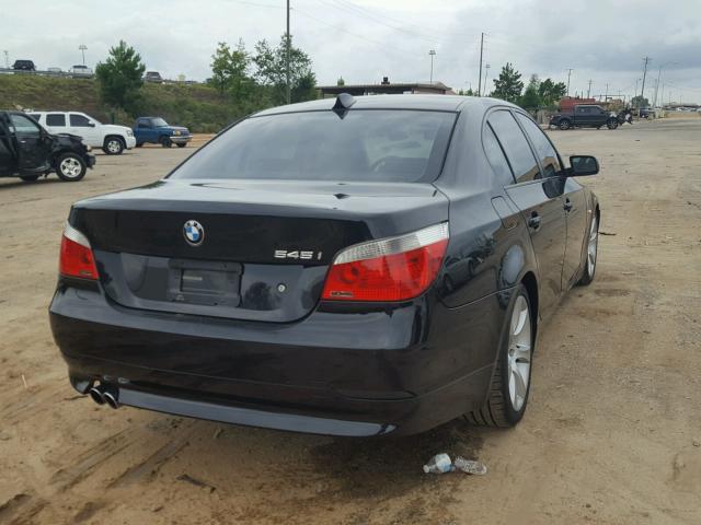 WBANB335X4B087115 - 2004 BMW 545 I BLACK photo 4