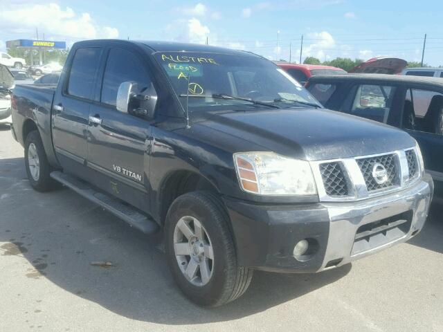 1N6AA07AX6N547611 - 2006 NISSAN TITAN XE BLACK photo 1