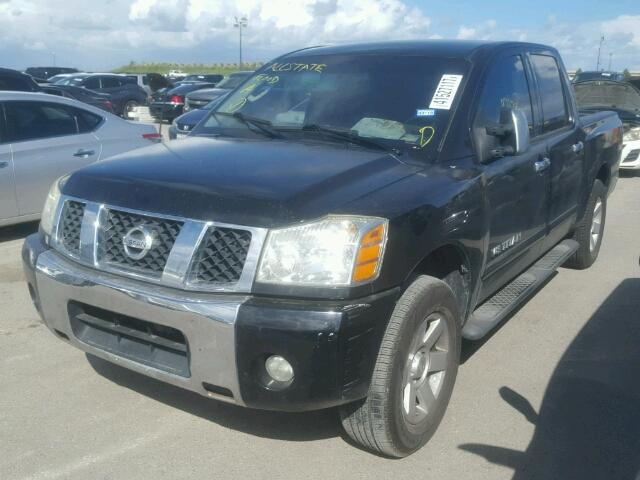 1N6AA07AX6N547611 - 2006 NISSAN TITAN XE BLACK photo 2