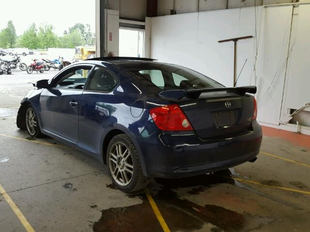 JTKDE177670217373 - 2007 TOYOTA SCION TC 蓝色 照片 3