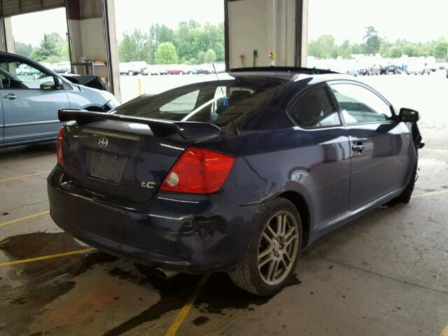 JTKDE177670217373 - 2007 TOYOTA SCION TC BLUE photo 4