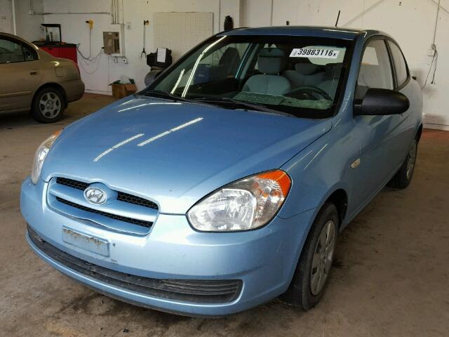 KMHCM36C78U086184 - 2008 HYUNDAI ACCENT GS BLUE photo 2