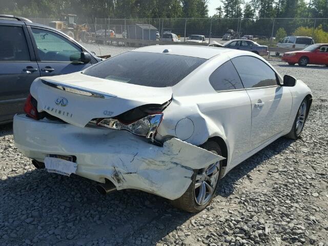 JNKCV64E98M118316 - 2008 INFINITI G37 BASE WHITE photo 4