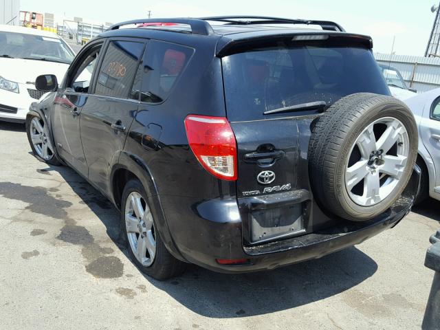 JTMBD32V965044307 - 2006 TOYOTA RAV4 SPORT BLACK photo 3