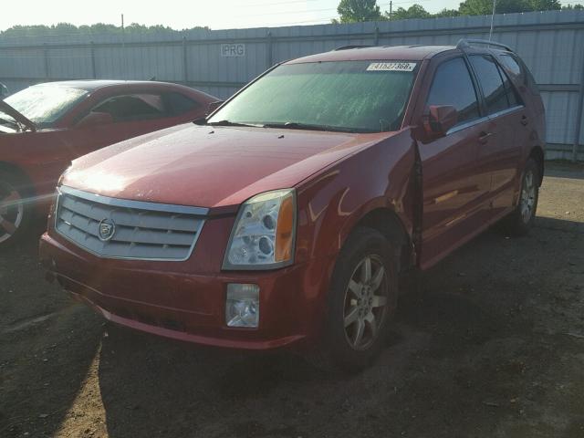 1GYEE637180125131 - 2008 CADILLAC SRX RED photo 2