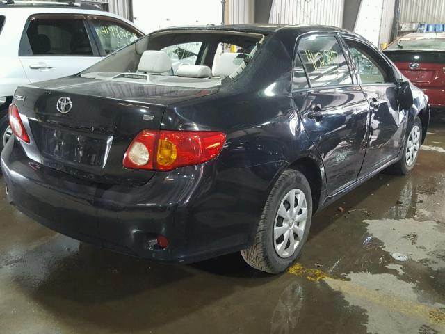 2T1BU4EE8AC503713 - 2010 TOYOTA COROLLA BA BLACK photo 4