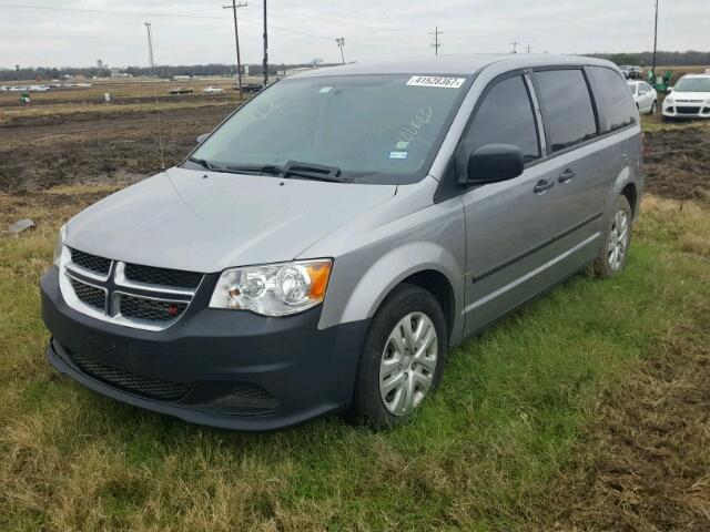 2C4RDGBG5GR219647 - 2016 DODGE GRAND CARA SILVER photo 2